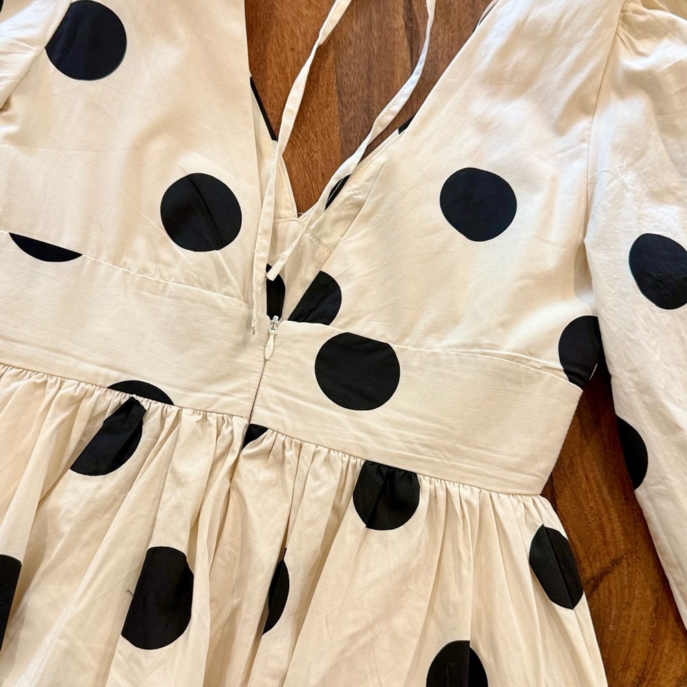 English Factory Polka Dot Puff Sleeve Dress - Picture 5 of 8